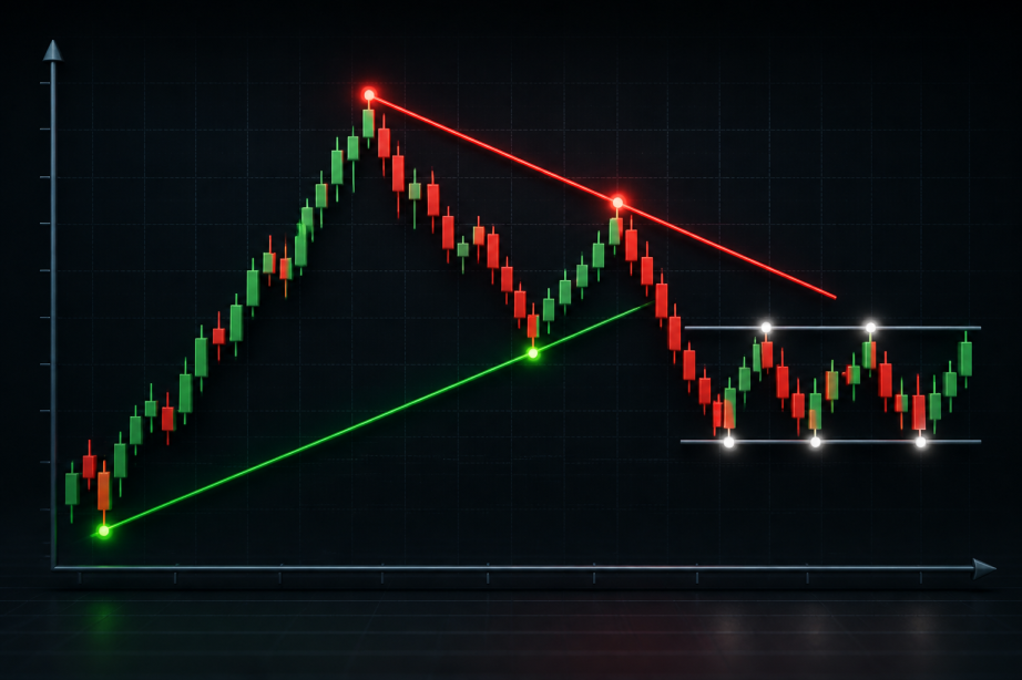 بررسی انواع خط روند (Trend line) در تحلیل تکنیکال
